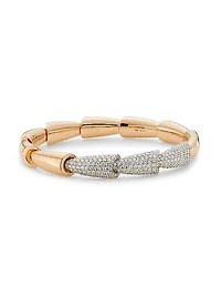 Calla Two-Tone 18K Gold Stretch Bracelet