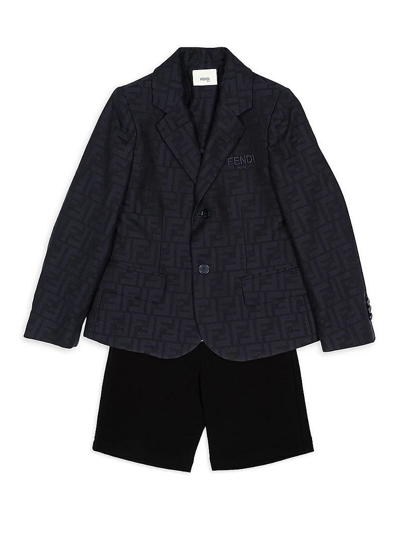 Boy's FF Jacquard Blazer