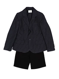 Boy's FF Jacquard Blazer