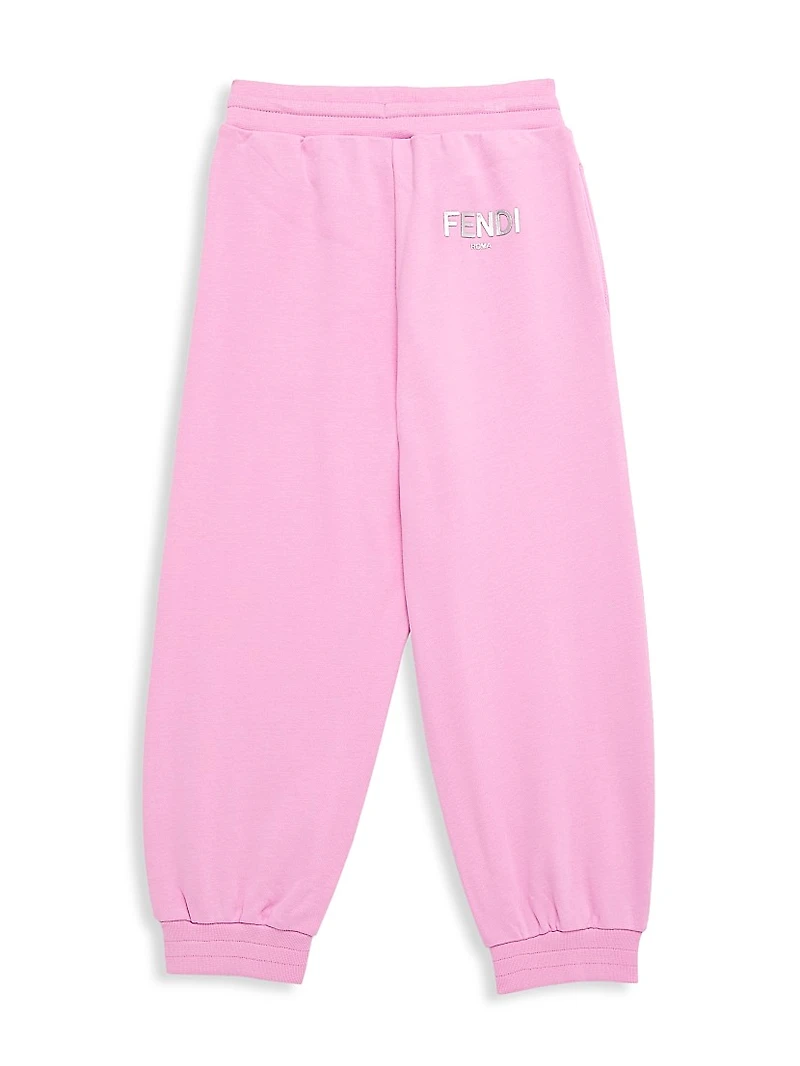 Little Girl's & Logo Joggers