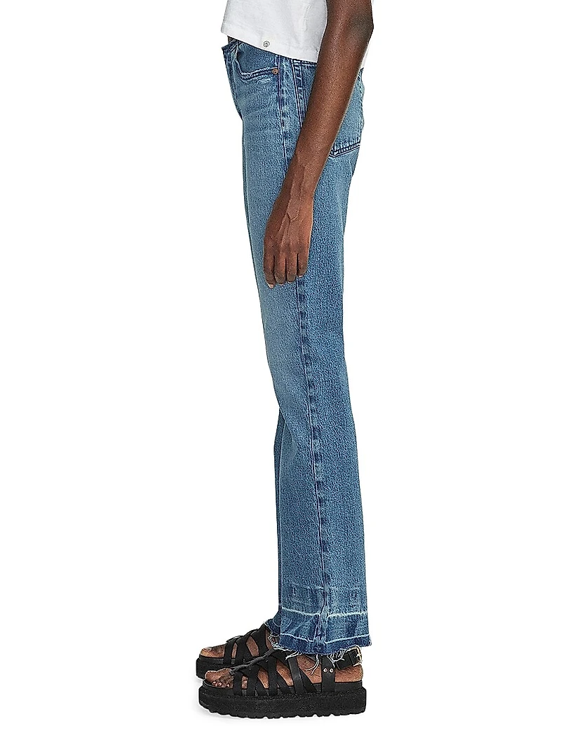 Peyton Mid-Rise Boot-Cut Jeans