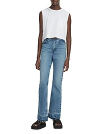 Peyton Mid-Rise Boot-Cut Jeans