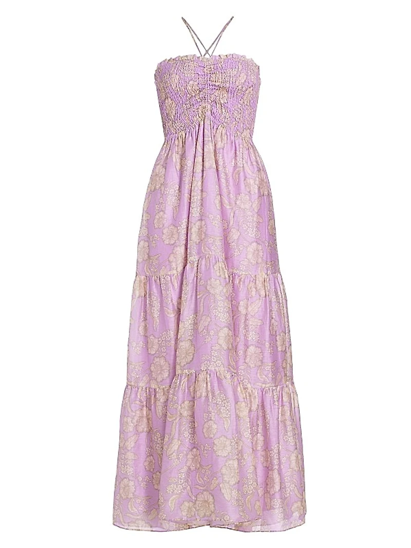 Elzette Floral Tiered Maxi Dress