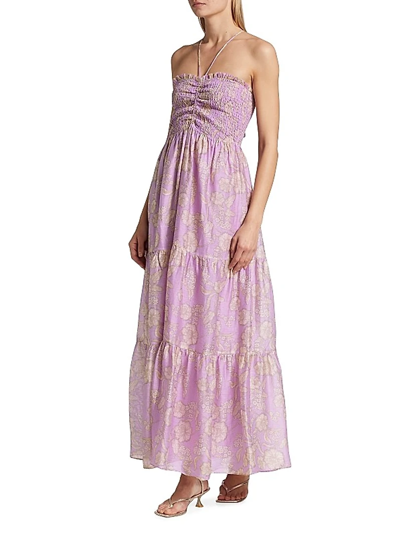 Elzette Floral Tiered Maxi Dress