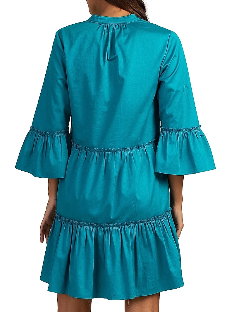 Movie Tiered Cotton Minidress