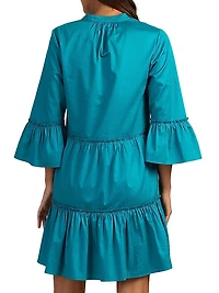 Movie Tiered Cotton Minidress