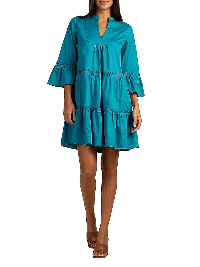 Movie Tiered Cotton Minidress