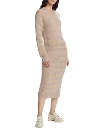 Kermelina Striped Midi-Dress