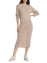 Kermelina Striped Midi-Dress
