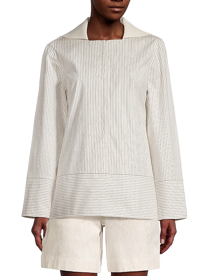 Hook-And-Eye Tunic Top