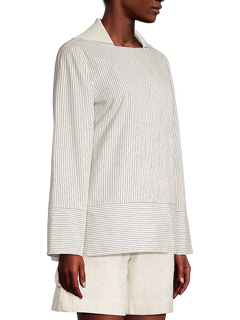 Hook-And-Eye Tunic Top