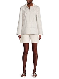 Hook-And-Eye Tunic Top