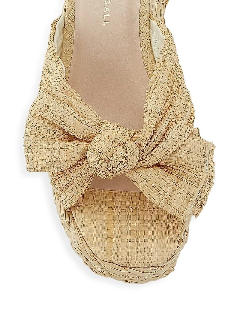 Gaby Raffia Bow Espadrilles