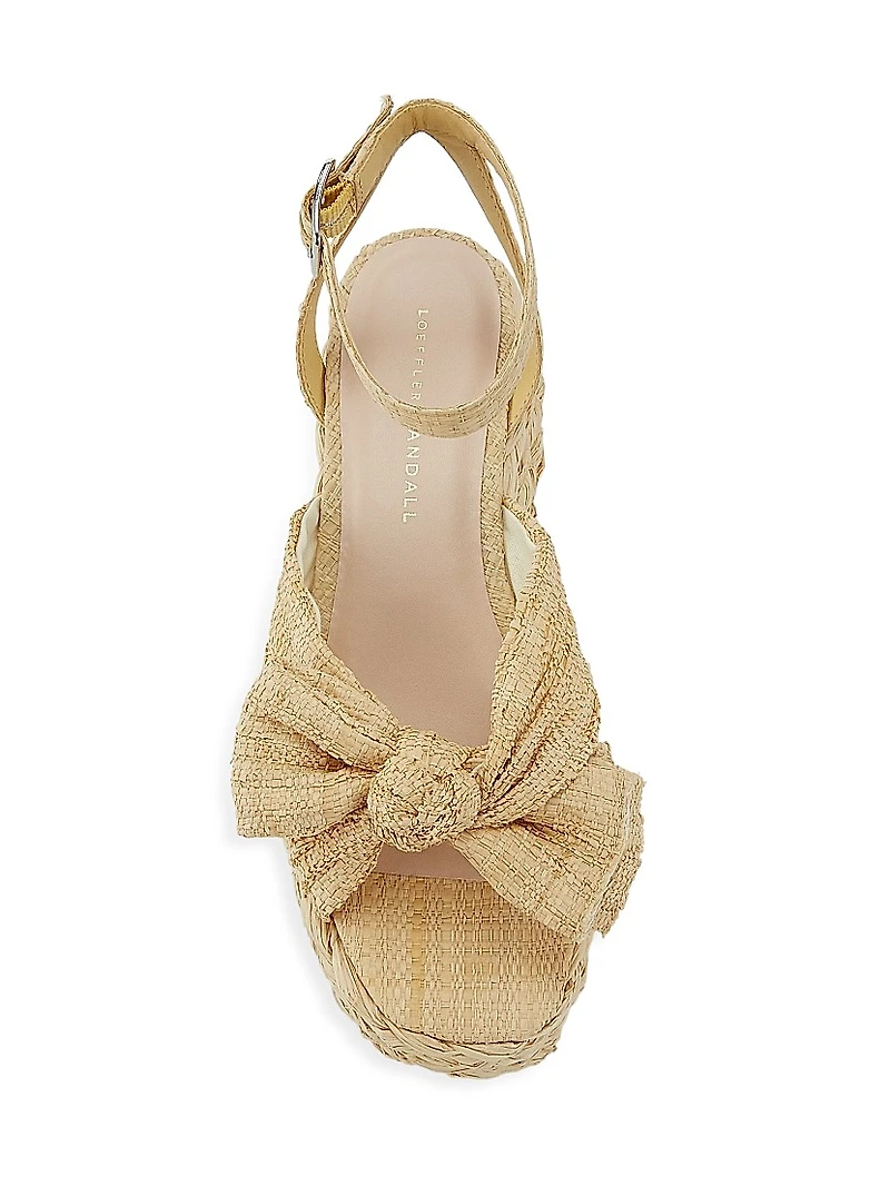 Gaby Raffia Bow Espadrilles
