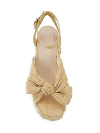 Gaby Raffia Bow Espadrilles