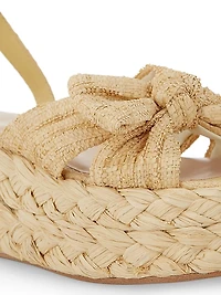 Gaby Raffia Bow Espadrilles
