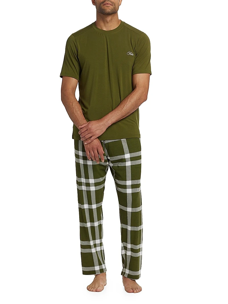 COLLECTION Winter Plaid 2-Piece Sleep Set