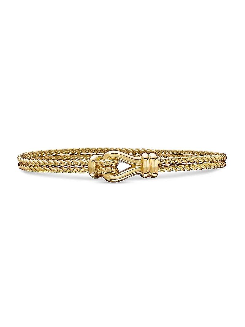 Thoroughbred Loop Bracelet 18K Yellow Gold, 4.5mm
