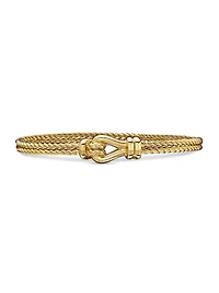 Thoroughbred Loop Bracelet 18K Yellow Gold, 4.5mm