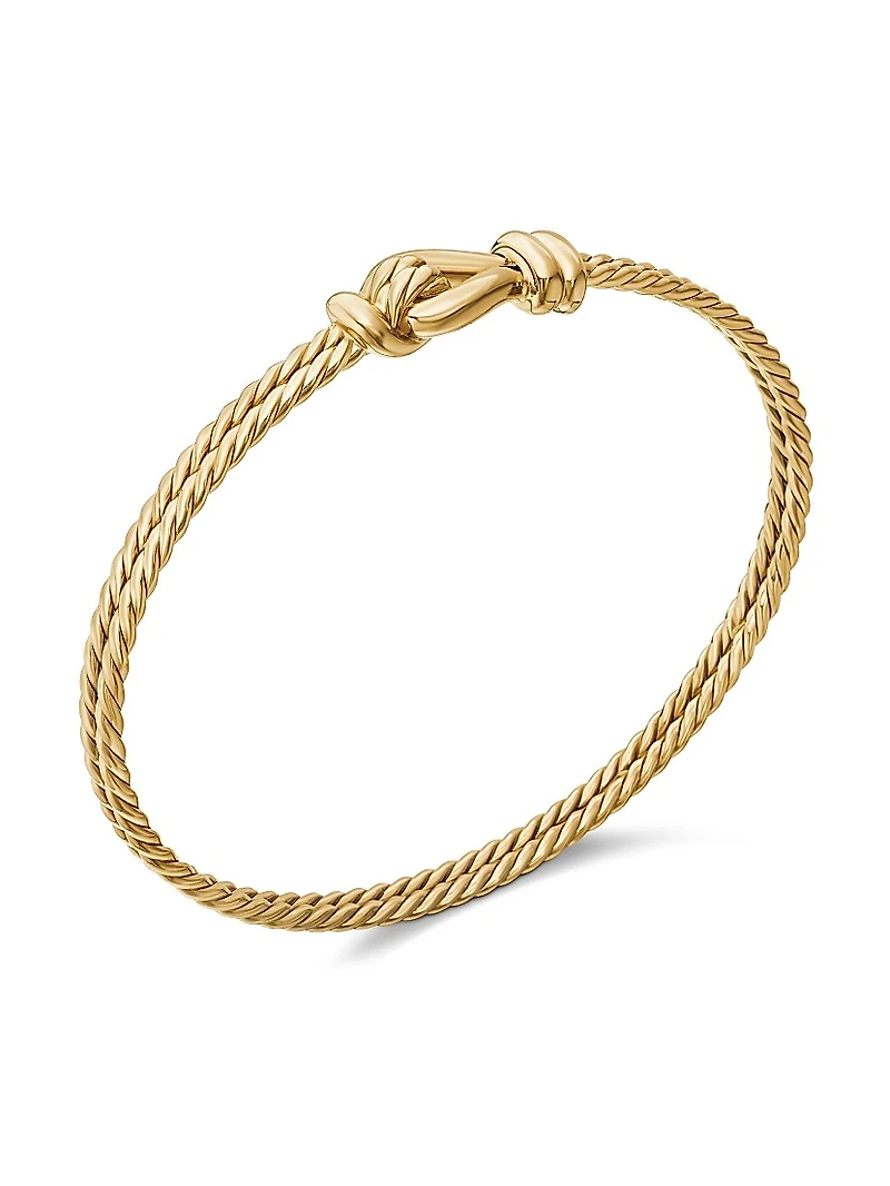 Thoroughbred Loop Bracelet 18K Yellow Gold, 4.5mm