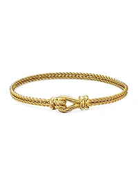 Thoroughbred Loop Bracelet 18K Yellow Gold, 4.5mm