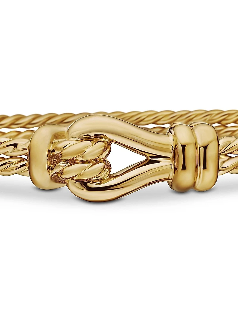 Thoroughbred Loop Bracelet 18K Yellow Gold, 4.5mm