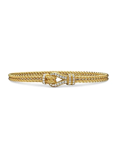 Thoroughbred Loop Bracelet in 18K Yellow Gold