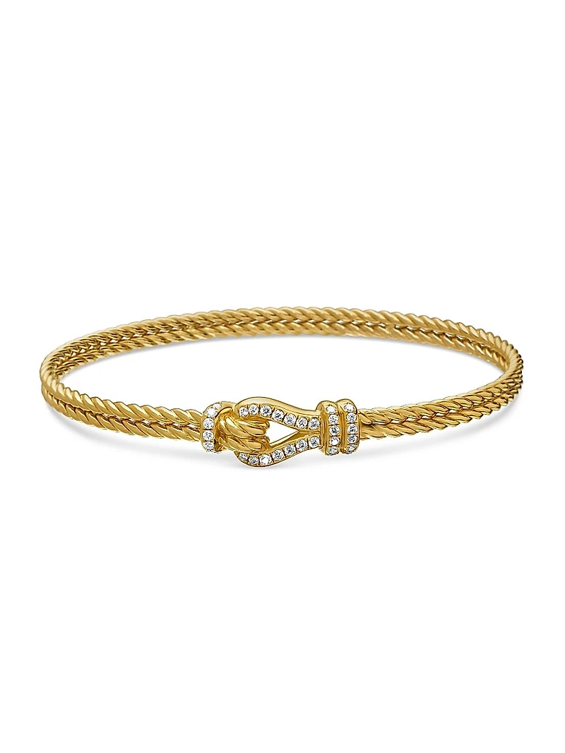 Thoroughbred Loop Bracelet in 18K Yellow Gold