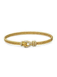 Thoroughbred Loop Bracelet in 18K Yellow Gold