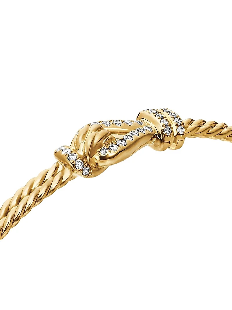 Thoroughbred Loop Bracelet in 18K Yellow Gold