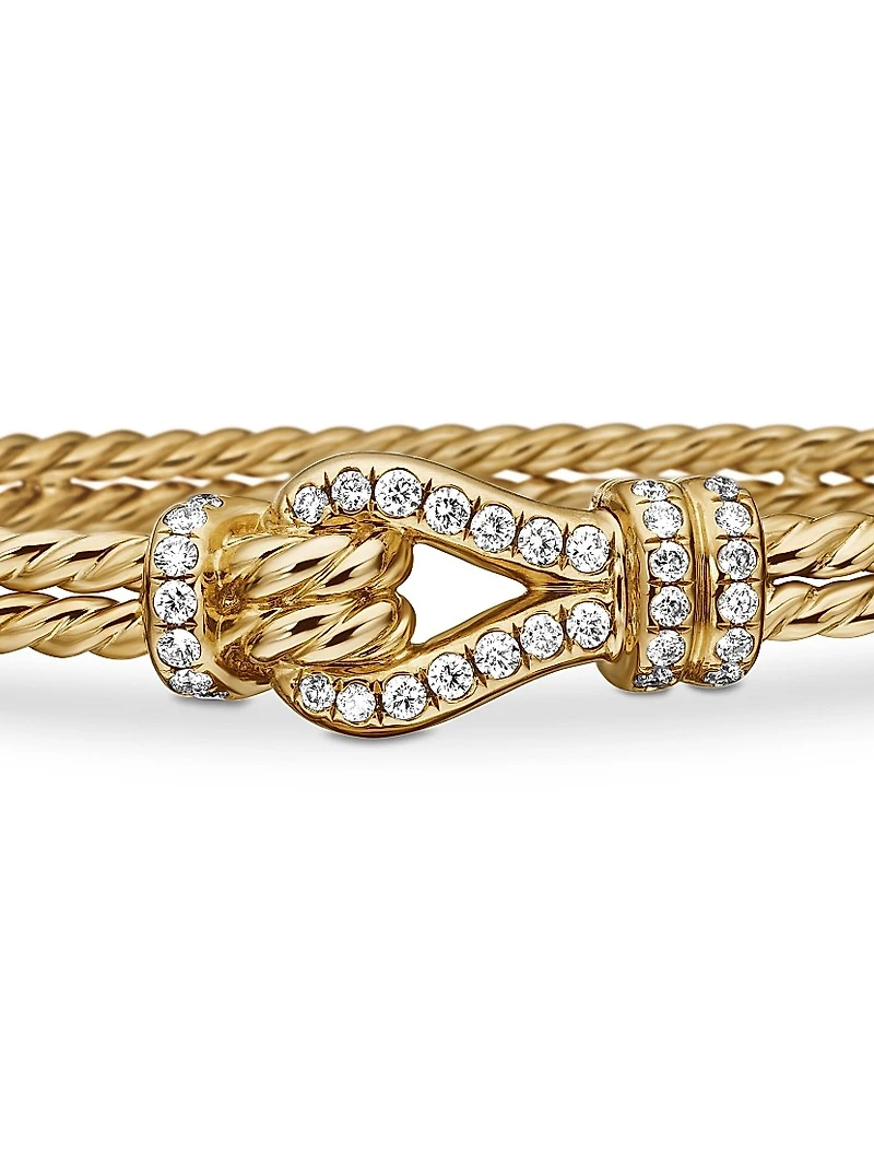 Thoroughbred Loop Bracelet in 18K Yellow Gold