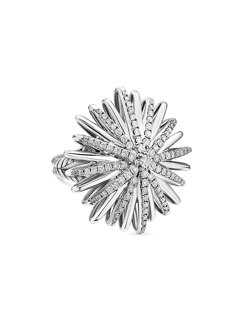 Starburst Ring With Diamonds