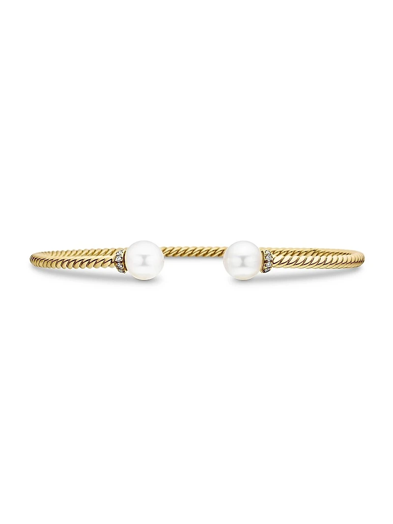 Petite Solari Pearl Bracelet 18K Yellow Gold
