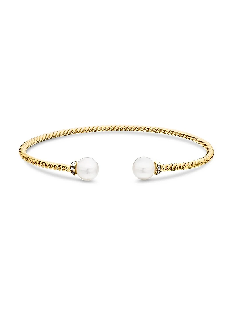 Petite Solari Pearl Bracelet 18K Yellow Gold