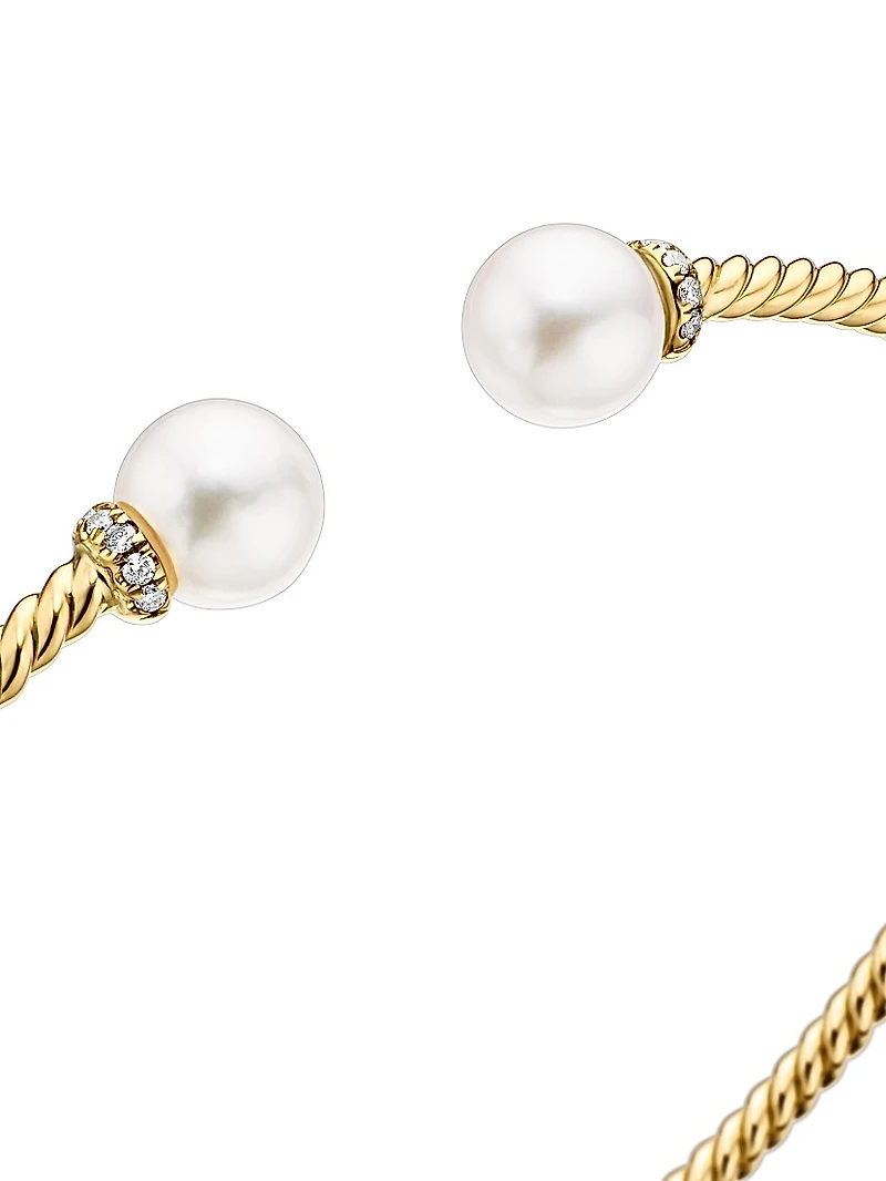 Petite Solari Pearl Bracelet 18K Yellow Gold