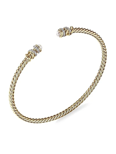 Petite Helena Cablespira Bracelet in 18K Yellow Gold