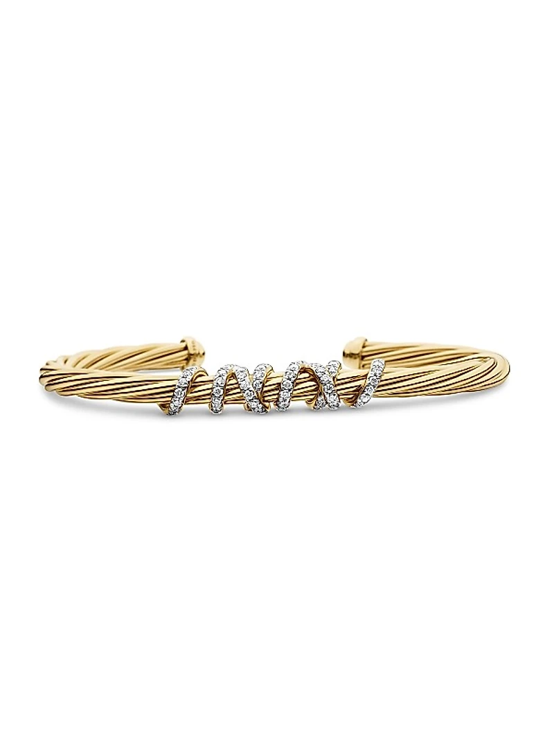 Helena Center Station Bracelet in 18K Yellow Gold