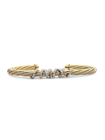 Helena Center Station Bracelet in 18K Yellow Gold