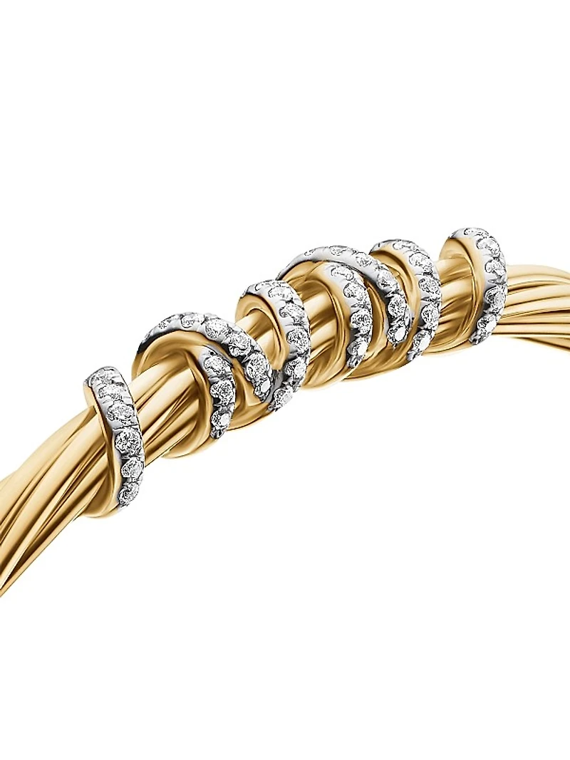 Helena Center Station Bracelet in 18K Yellow Gold