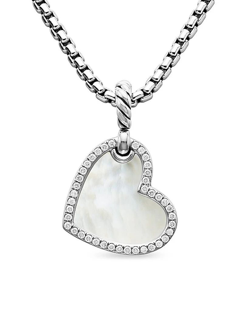 DY Elements Heart Amulet in Sterling Silver