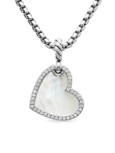 DY Elements Heart Amulet in Sterling Silver