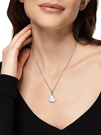 DY Elements Heart Amulet in Sterling Silver