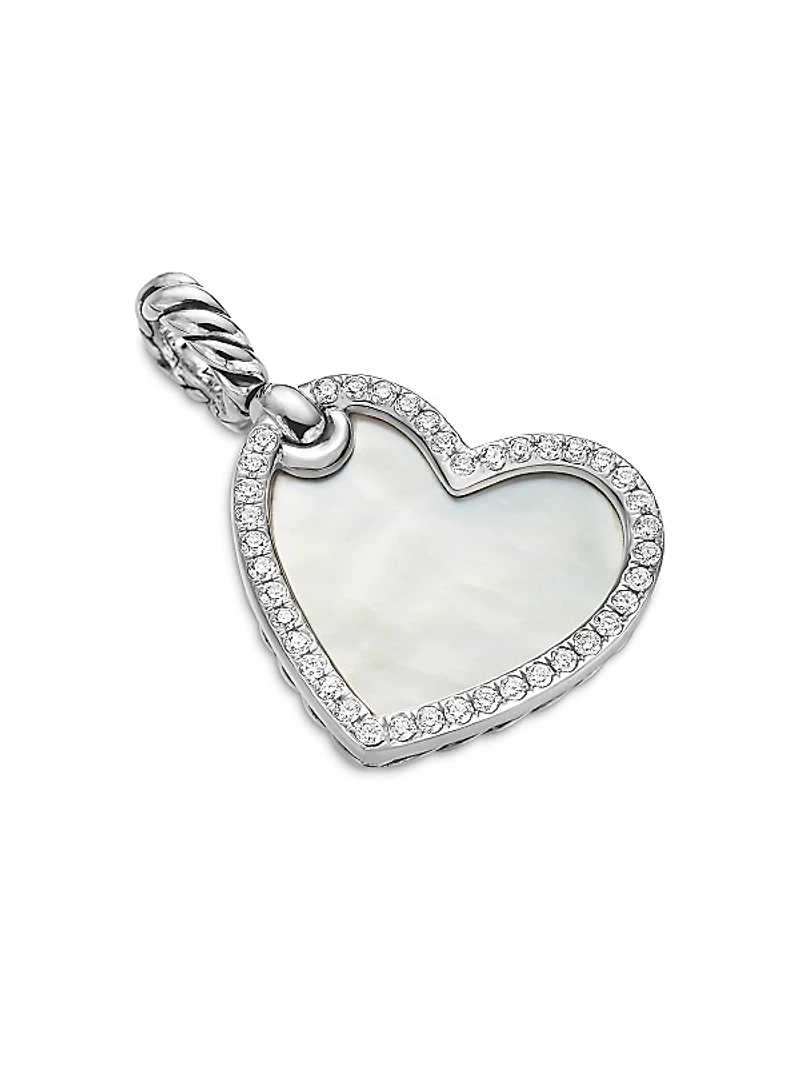 DY Elements Heart Amulet in Sterling Silver