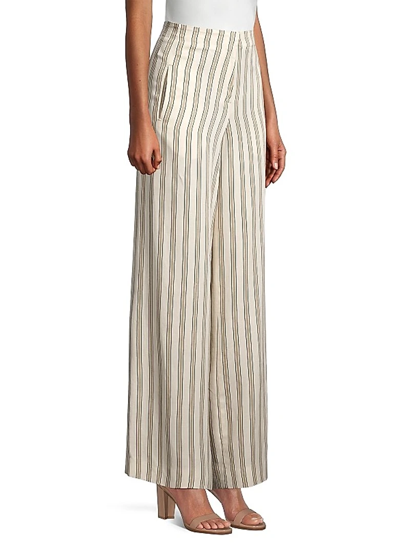 Pastis Striped Wide-Leg Pants