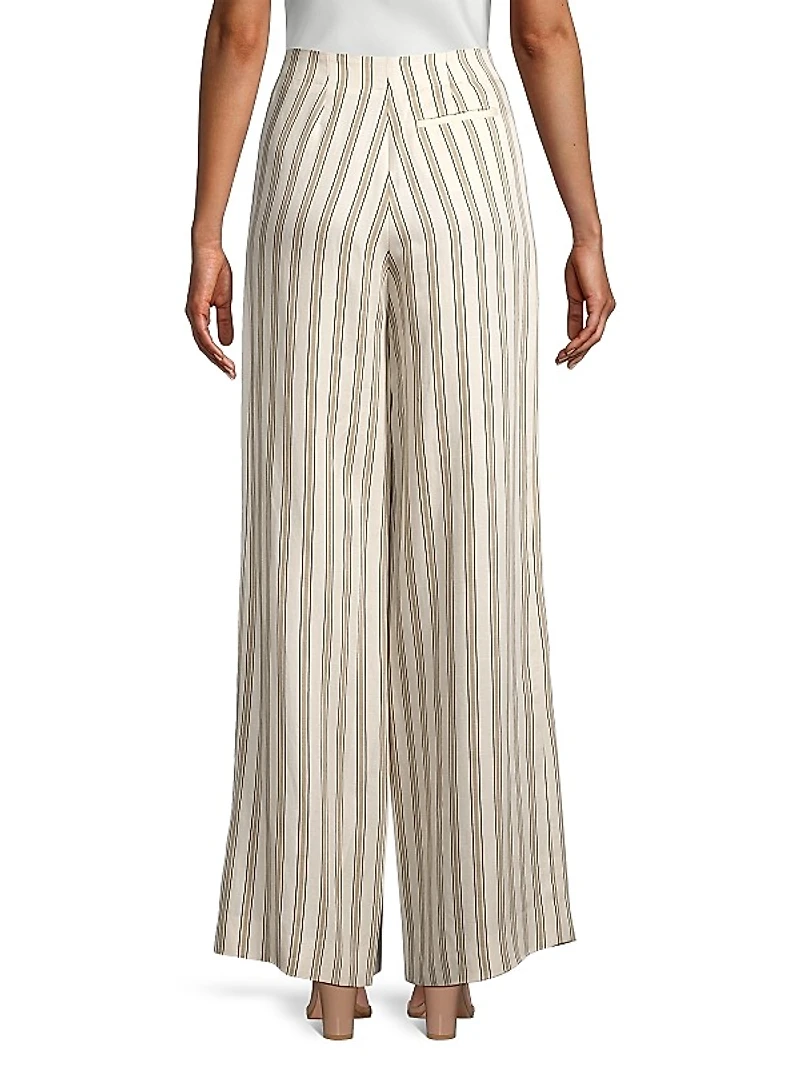 Pastis Striped Wide-Leg Pants