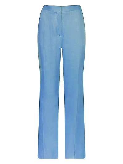 Loria Crepe Wide-Leg Pants