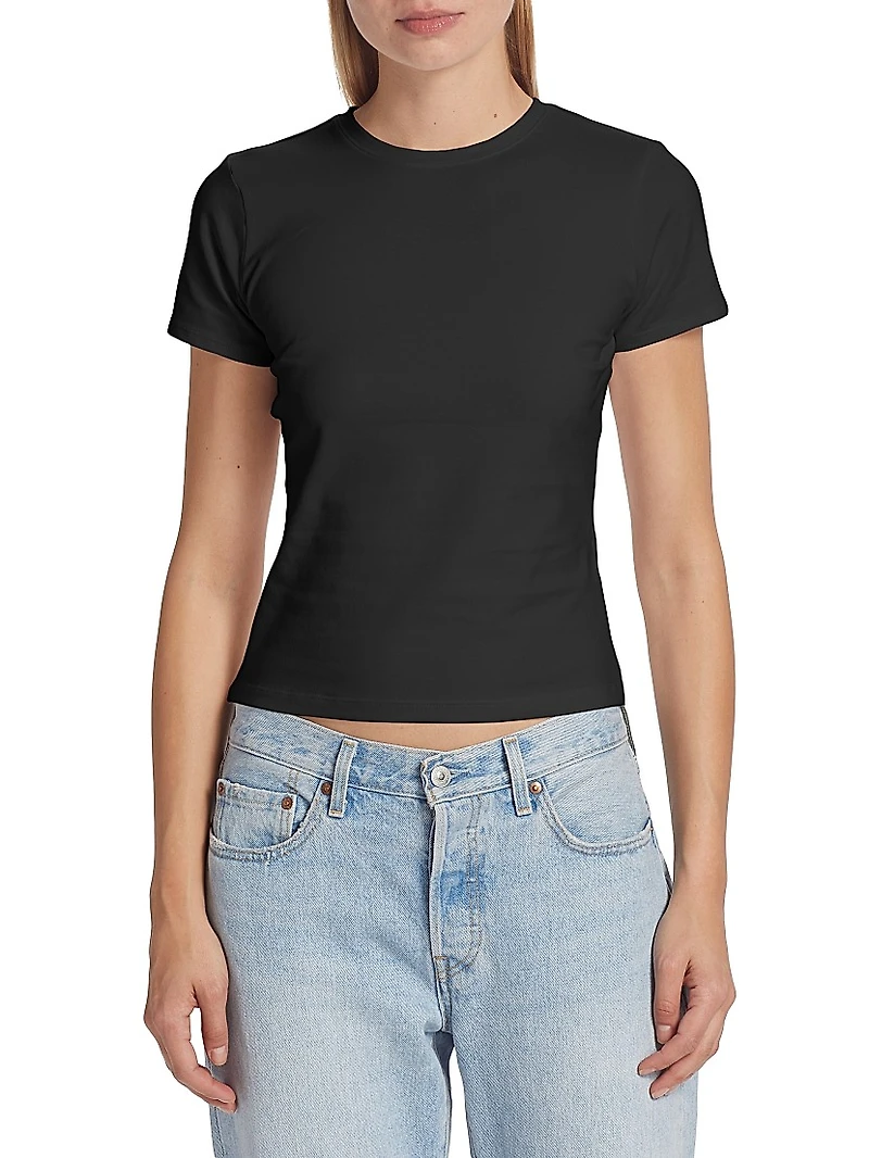 Stretch-Cotton Baby Tee