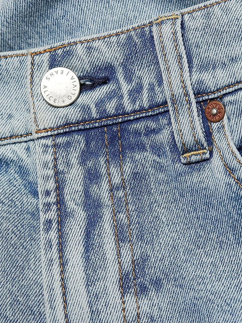 Trish Mid-Rise Stretch Baggy Jeans