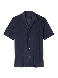 Cotton-Blend Camp Shirt