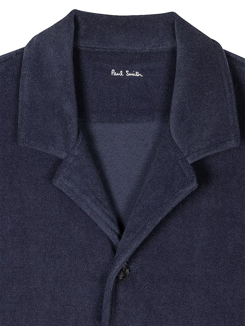 Cotton-Blend Camp Shirt